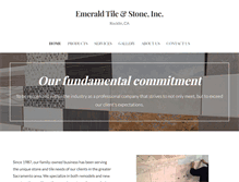 Tablet Screenshot of emeraldtileandstone.com
